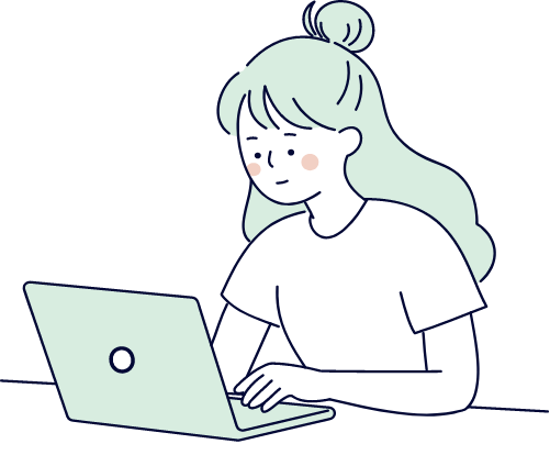 学習する学生のイラスト